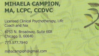Mihaela Campion, psihoterapeut la Chicago
